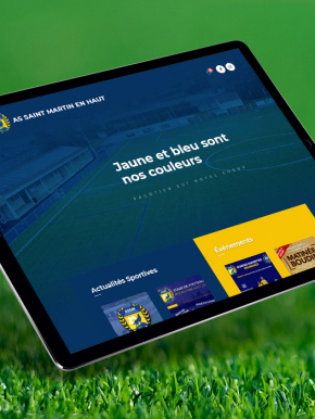 Benjamin PIEGAY, graphiste dans les Monts du Lyonnais | Site WordPress pour l'AS Saint Martin en Haut ASSM