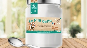 Benjamin PIEGAY, graphiste dans les Monts du Lyonnais | Benjamin PIEGAY, graphiste freelance dans les Monts du Lyonnais : etiquette Le P'tit Battu GAEC du BRUYAS