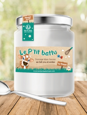 Benjamin PIEGAY, graphiste dans les Monts du Lyonnais | Benjamin PIEGAY, graphiste freelance dans les Monts du Lyonnais : etiquette Le P'tit Battu GAEC du BRUYAS