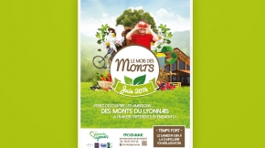 Benjamin PIEGAY, graphiste dans les Monts du Lyonnais | Affiche Mois des Monts du Lyonnais | Benjamin PIEGAY, graphiste à Lyon et dans les Monts du Lyonnais