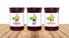 Benjamin PIEGAY, graphiste dans les Monts du Lyonnais | Étiquettes pour la Ferme des Équinoxes, fruits et légumes biologiques à Aveize dans les Monts du Lyonnais