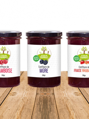 Benjamin PIEGAY, graphiste dans les Monts du Lyonnais | Étiquettes pour la Ferme des Équinoxes, fruits et légumes biologiques à Aveize dans les Monts du Lyonnais