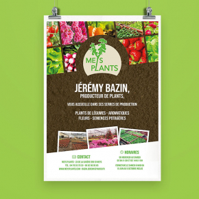Benjamin PIEGAY, graphiste dans les Monts du Lyonnais | Affiche Meys Plants