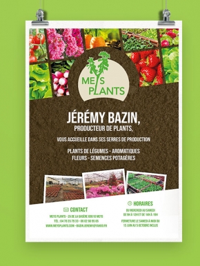 Benjamin PIEGAY, graphiste dans les Monts du Lyonnais | Affiche Meys Plants