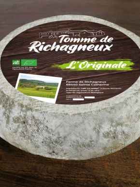 Benjamin PIEGAY, graphiste dans les Monts du Lyonnais | Etiquette tomme de Richagneux à Sainte Catherine