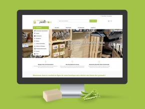 Site internet de Savons et Petit Pois, boutique de vrac à Saint Martin en haut