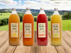 Benjamin PIEGAY, graphiste dans les Monts du Lyonnais | Etiquettes jus de fruits MULTI-FERMES, produits du terroir à Saint Symphorien sur Coise