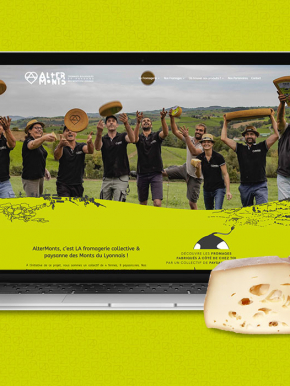 Benjamin PIEGAY, graphiste dans les Monts du Lyonnais | Refonte du site internet de la fromagerie biologique et paysanne ALTERMONTS à Saint-Denis-sur-Coise