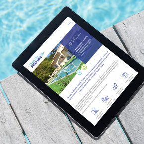 Benjamin PIEGAY, graphiste dans les Monts du Lyonnais | Site internet pour Christophe Rodier Piscines : construction, rénovation, et équipement pour piscine près de Lyon