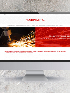 Benjamin PIEGAY, graphiste dans les Monts du Lyonnais | Refonte du site internet pour FUSIPN METAL, produits métallurgiques pour professionnels et particuliers à Chazelles-sur-Lyon