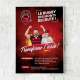 Création d'affiches, flyers, dépliants, plaquettes, bâches... pour le club du Rugby Des Monts (RDM) à Coise, dans les Monts du Lyonnais