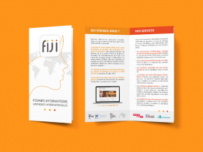 Dépliant pour FIJI Auvergne Rhône-ALpes | Benjamin PIEGAY, graphiste à Lyon et dans les Monts du Lyonnais