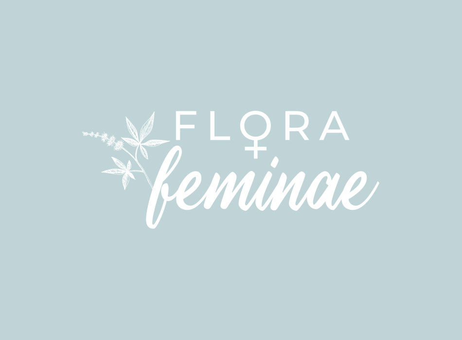 Création du logo, des étiquettes et du site internet pour Flora Feminae, production et transformation de plantes traditionnellement utilisées pour soulager les troubles féminins.