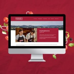 Benjamin PIEGAY, graphiste dans les Monts du Lyonnais | Site internet pour FAIPARLA, sandwicherie artisanale à Lyon