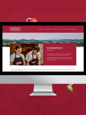 Benjamin PIEGAY, graphiste dans les Monts du Lyonnais | Site internet pour FAIPARLA, sandwicherie artisanale à Lyon