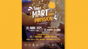 Benjamin PIEGAY, graphiste dans les Monts du Lyonnais | Affiche pour Fête de la bière ST MART SOUS PRESSION