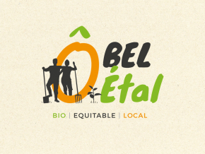 Benjamin PIEGAY, graphiste dans les Monts du Lyonnais | Création de logo et de flyer pour Ô BEL ÉTAL, magasin imaginé par un collectif de producteurs à Saint-Symphorien-sur-Coise