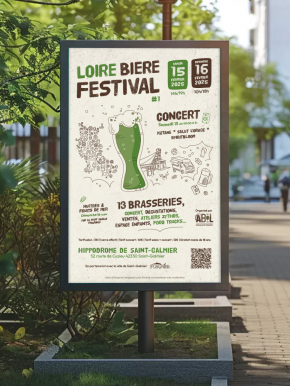 Benjamin PIEGAY, graphiste dans les Monts du Lyonnais | Création de la charte graphique pour le Loire Bière Festival les 15 et 16 février 2025 à Saint-Galmier