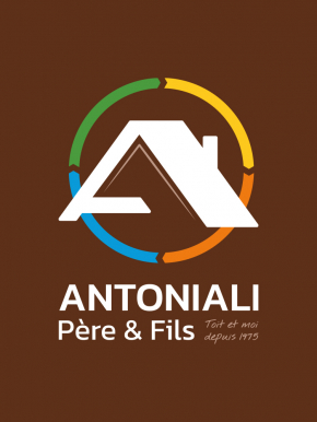 Benjamin PIEGAY, graphiste dans les Monts du Lyonnais | Refonte du logo pour Antoniali Père et Fils, artisan expert en couverture, zinguerie et isolation à Charly depuis 1975