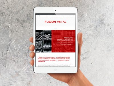 Refonte du site internet pour FUSIPN METAL, produits métallurgiques pour professionnels et particuliers à Chazelles-sur-Lyon