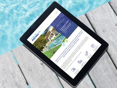 Site internet pour Christophe Rodier Piscines : construction, rénovation, et équipement pour piscine près de Lyon